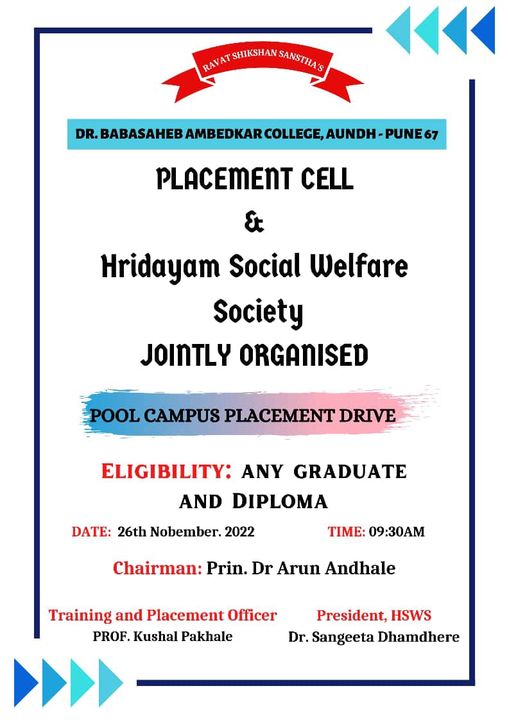 Placement drive notice Placement drive notice