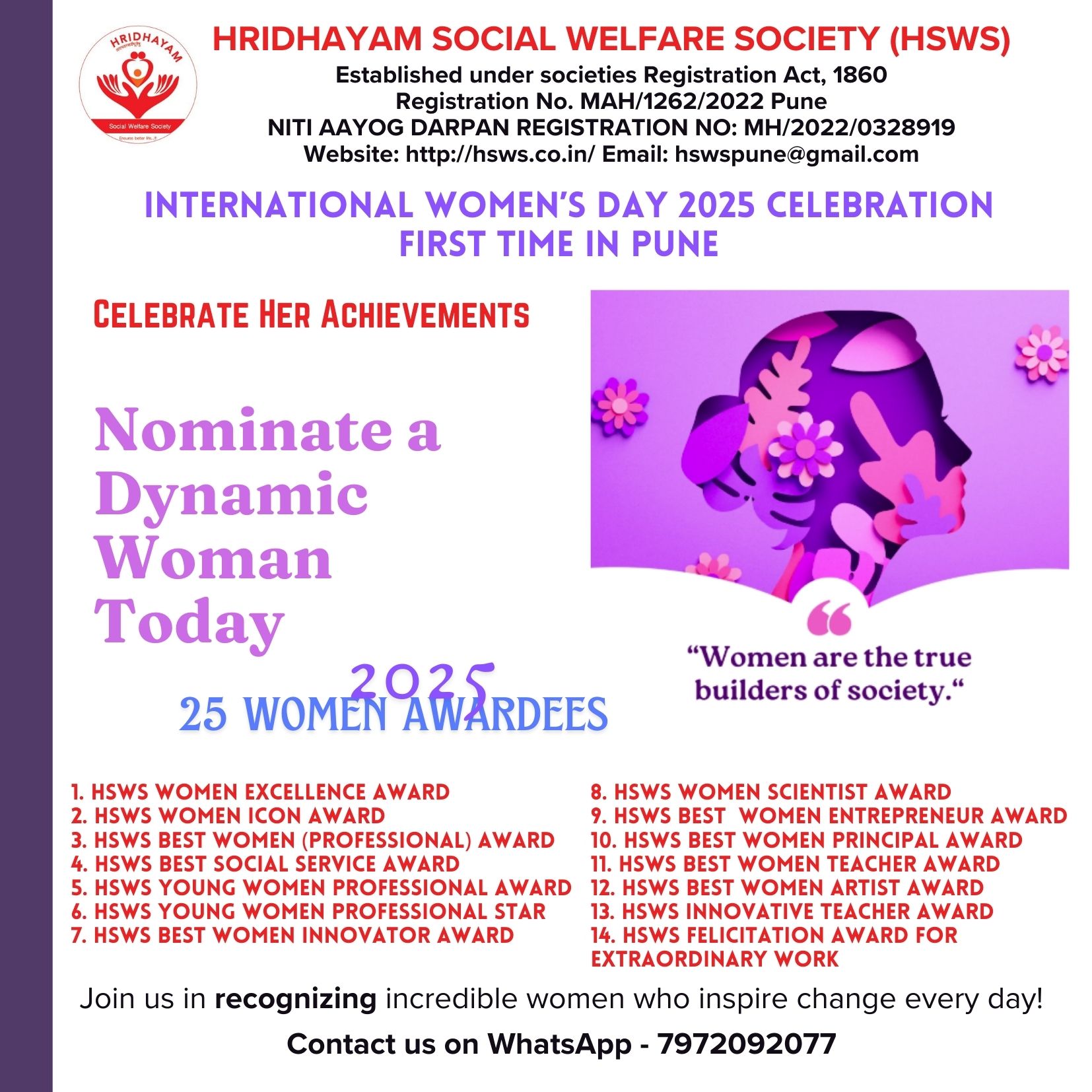 Nominate a Dynamic Woman Today (12) Nominate a Dynamic Woman Today (12)